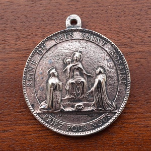 Saint Ann French Large Antique Medal By Ludovic Penin