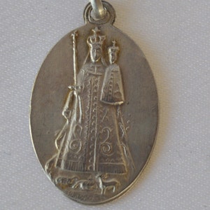Our Lady of Brebieres Medal - Authentic French Religious Medal Pendant Charm - Virgin Mary Necklace - Communion Gift