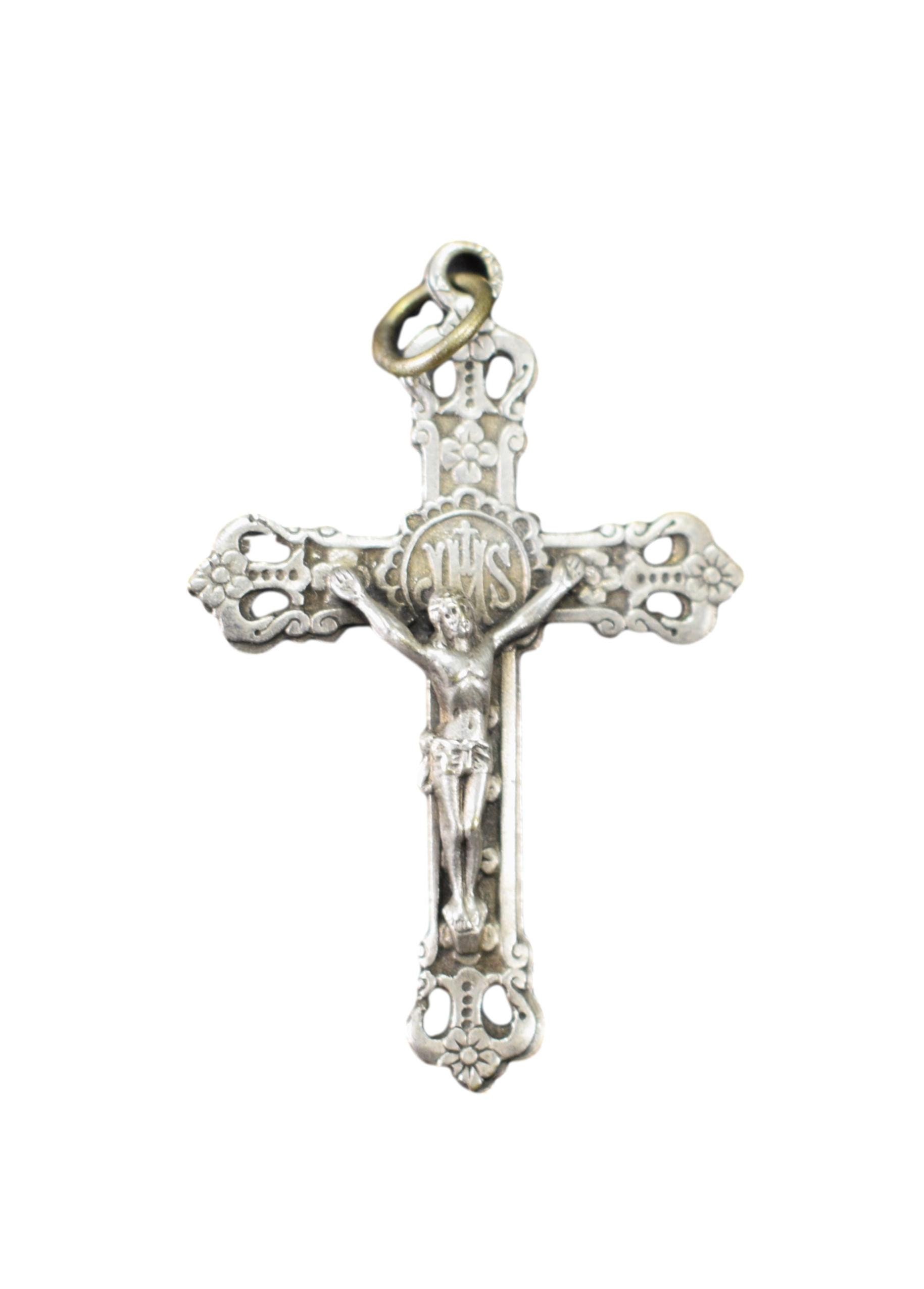 Français Croix Pectorale Religieuse Art Nouveau