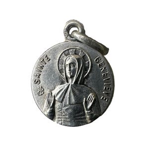 Vintage Saint Germaine Medal Patron of Person Vulnerable, Sick, Disadvantaged and of the shepherd