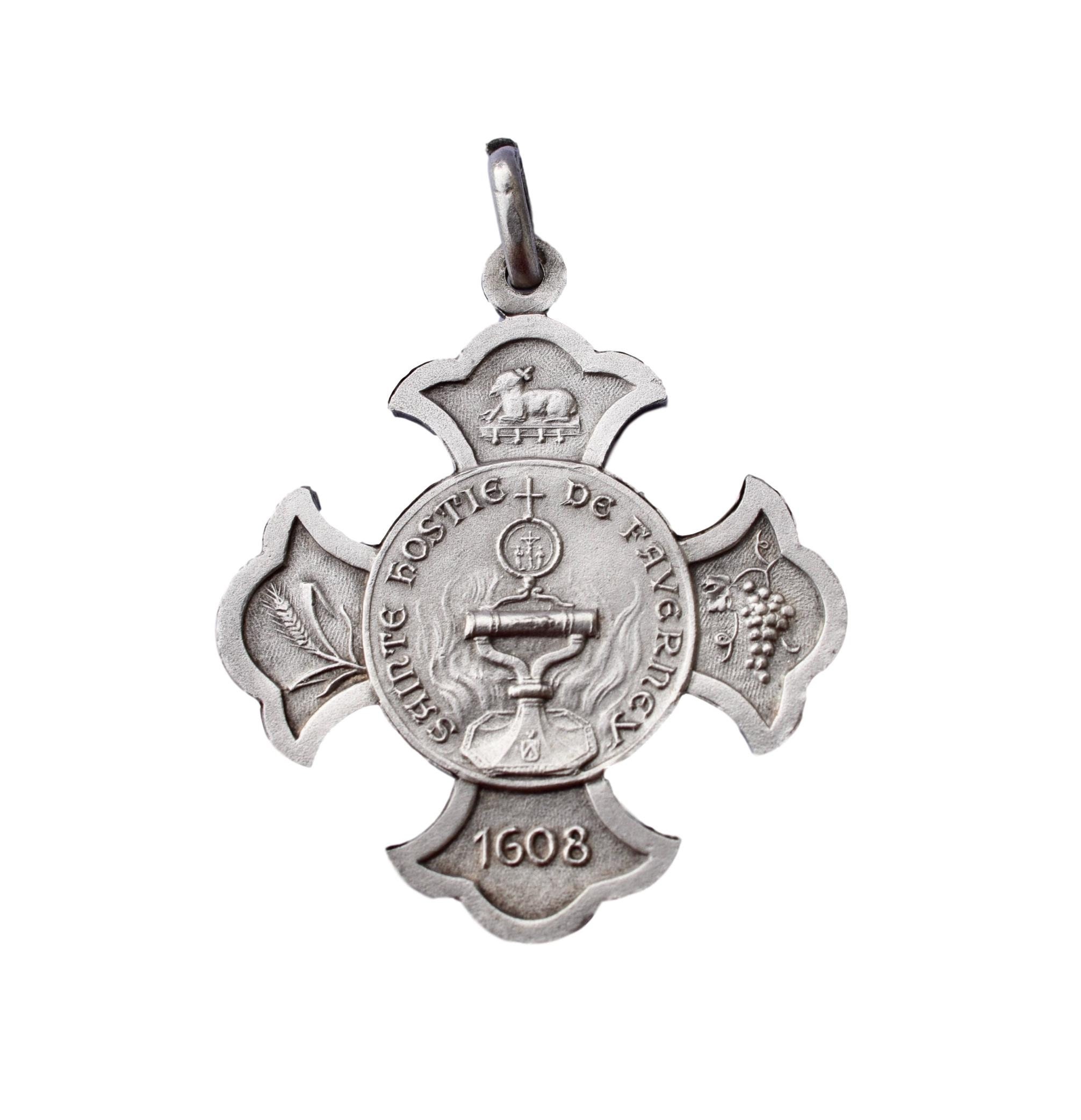 Saints Hôtes de Favernay Grande Médaille Croix Triple Miracle