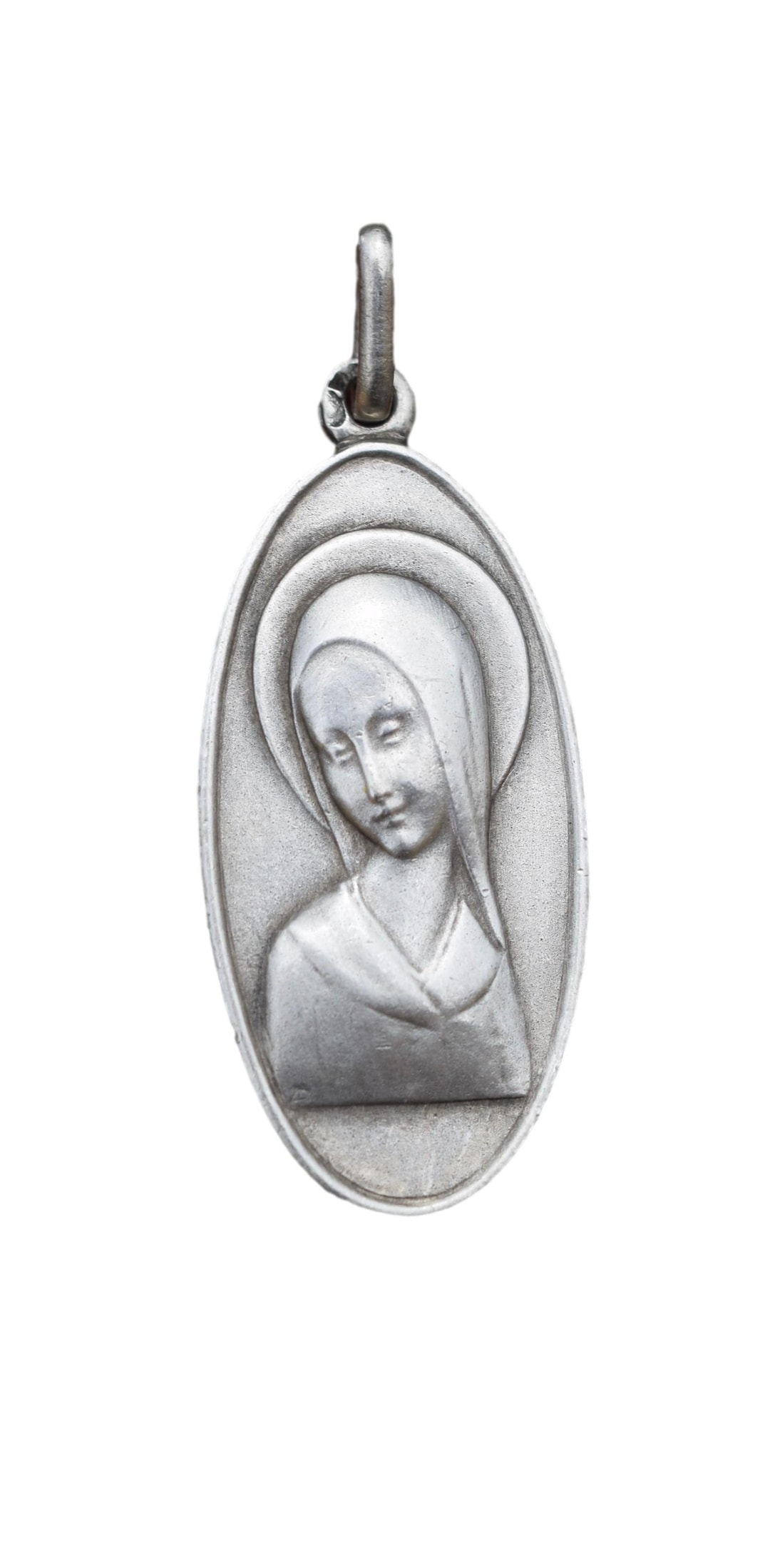 Vintage Our Lady Virgin Mary Portrait Sterling Silver Medal - Etsy