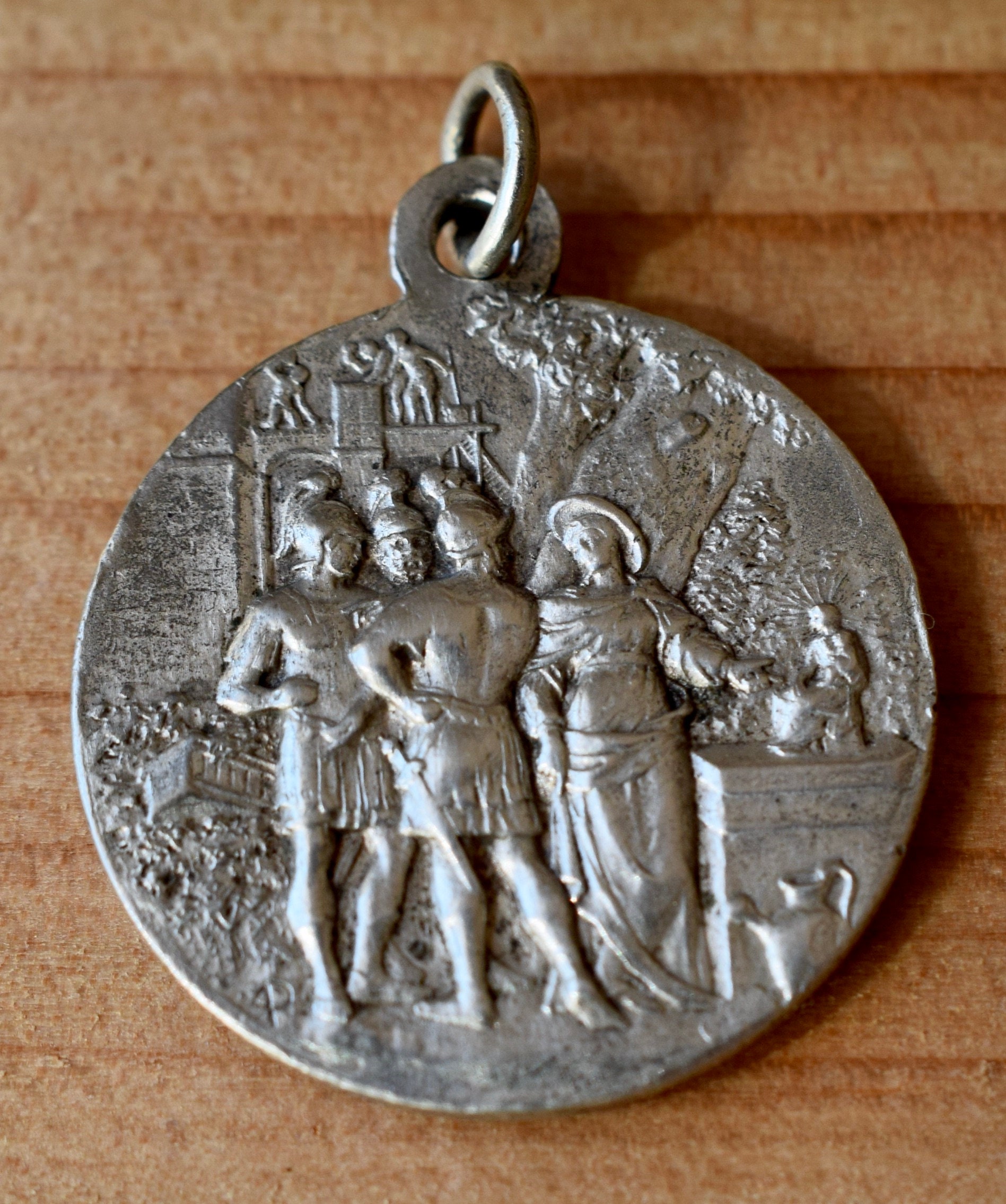 925 Sterling Silber Medaille - Unserer Lieben Frau Der Schmerzen