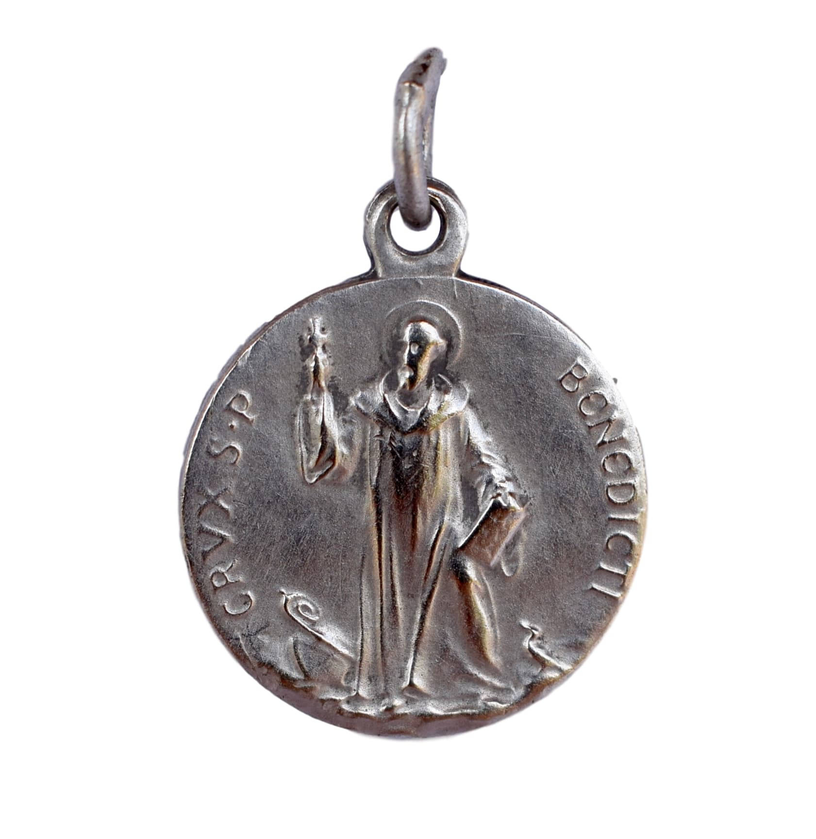 Saint Benoît - Français La Médaille Religieuse Catholique Pendentif Charme Collier Cadeau Religieux