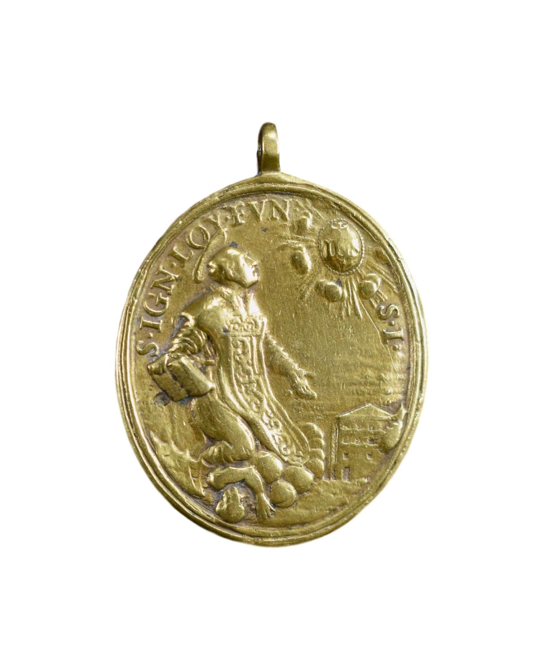 Grande Vierge Marie de Bronze - Médaille Saint Ignace Par Reynaud