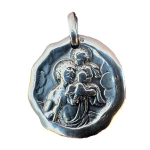 Saint Christopher Sterling Silver Medal: Patron Saint of Travelers