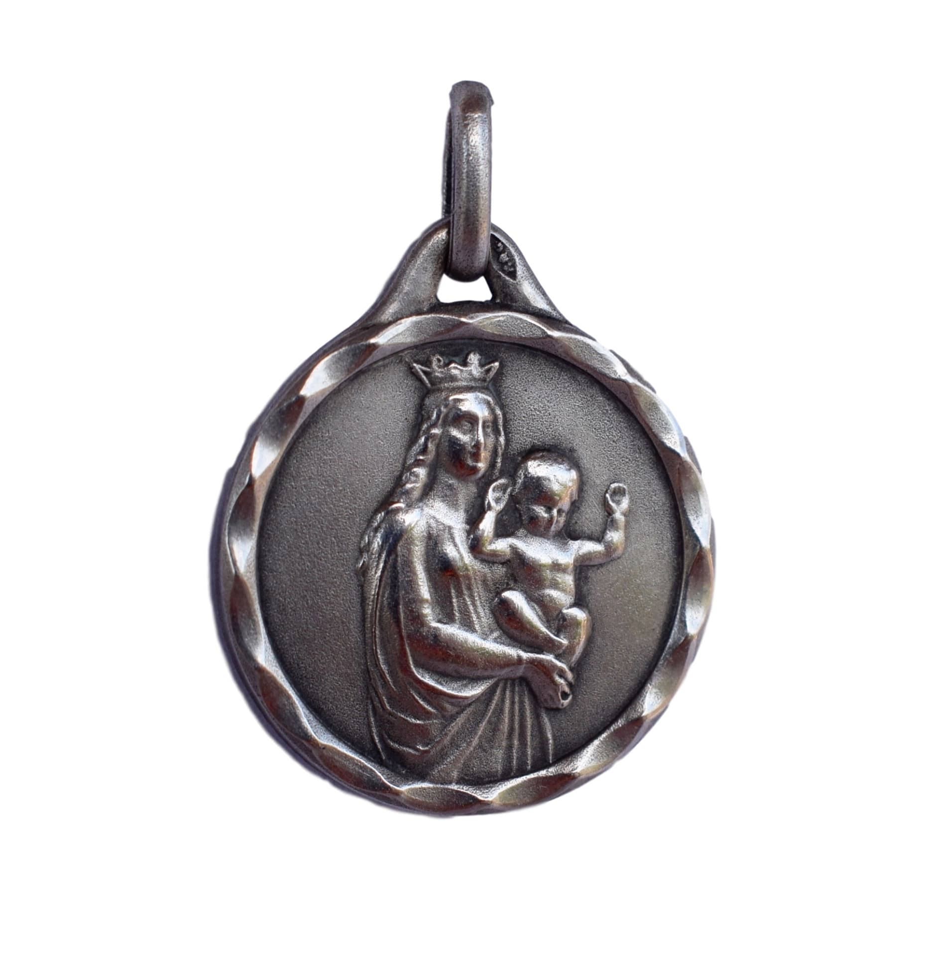 Notre-Dame de La Garde - Français Religious Sterling Silver Virgin Mary Pendant By Escudero Basiliqu