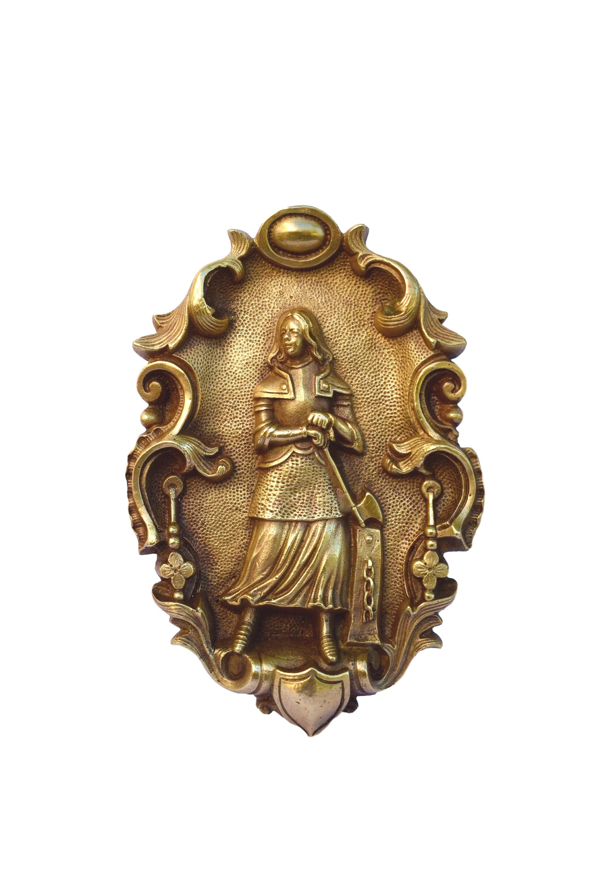 Plaque de Bronze Sainte Jeanne d'arc