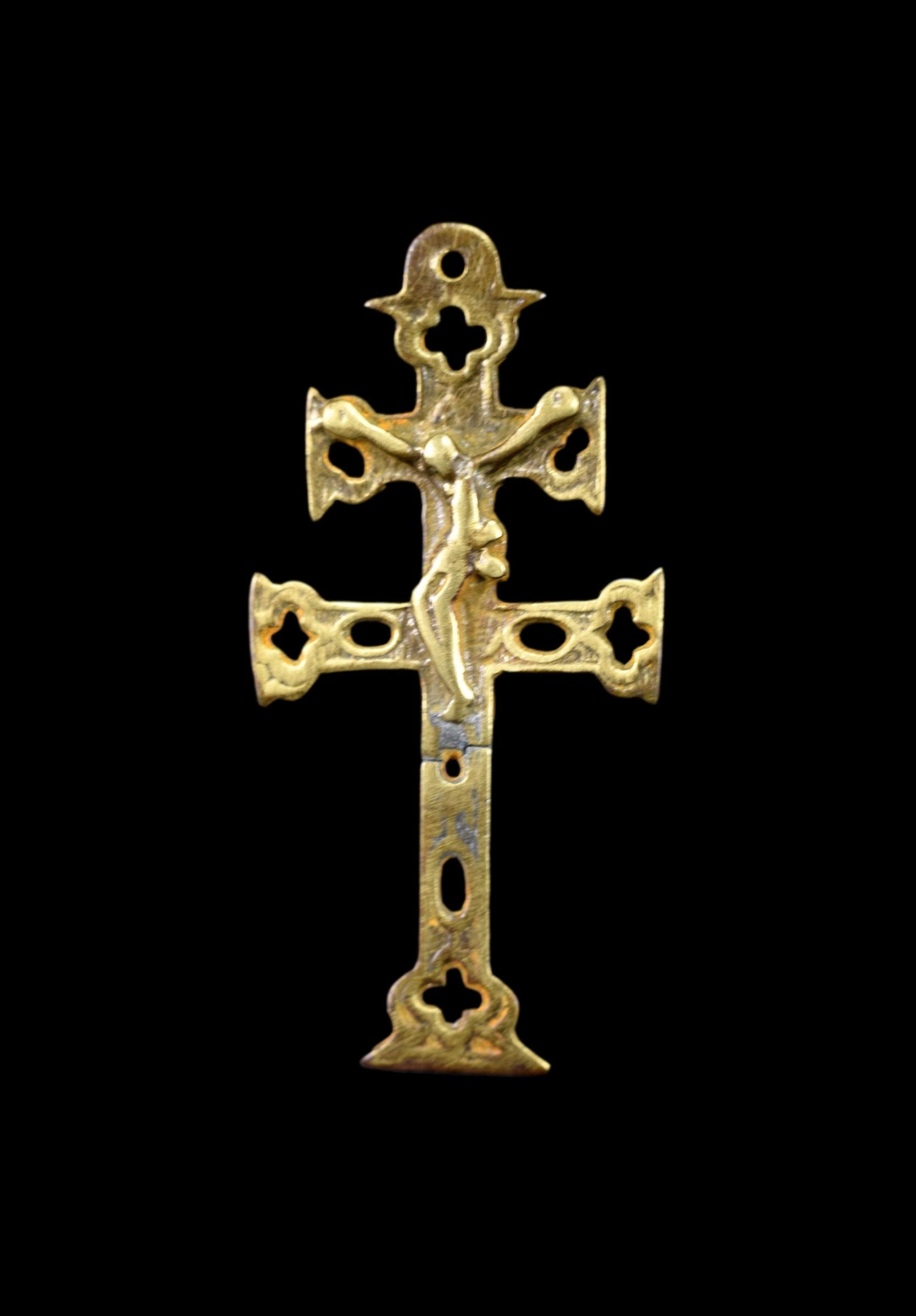Croix Français Antique et Religieuse Du 18Ème Siècle