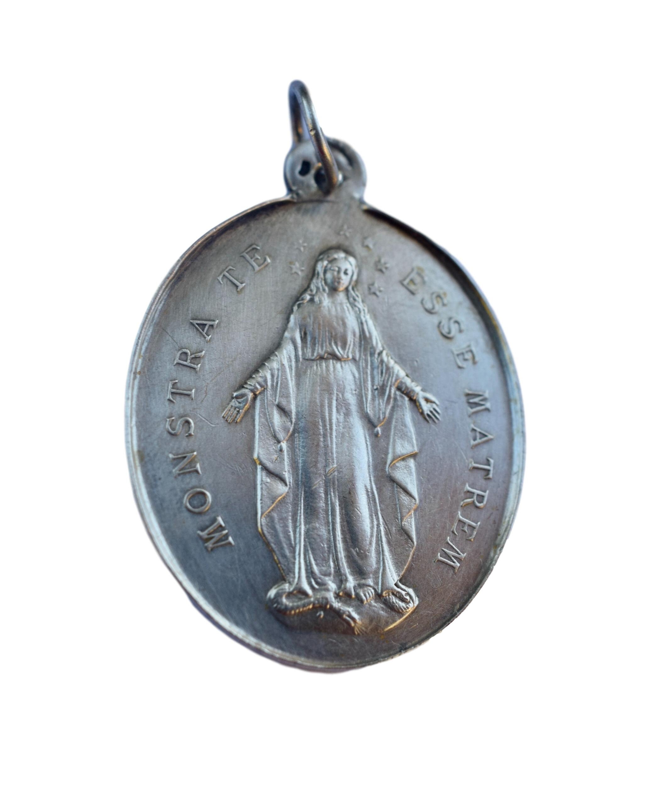 Français Médaille d'argent Sterling Miraculeuse 1907
