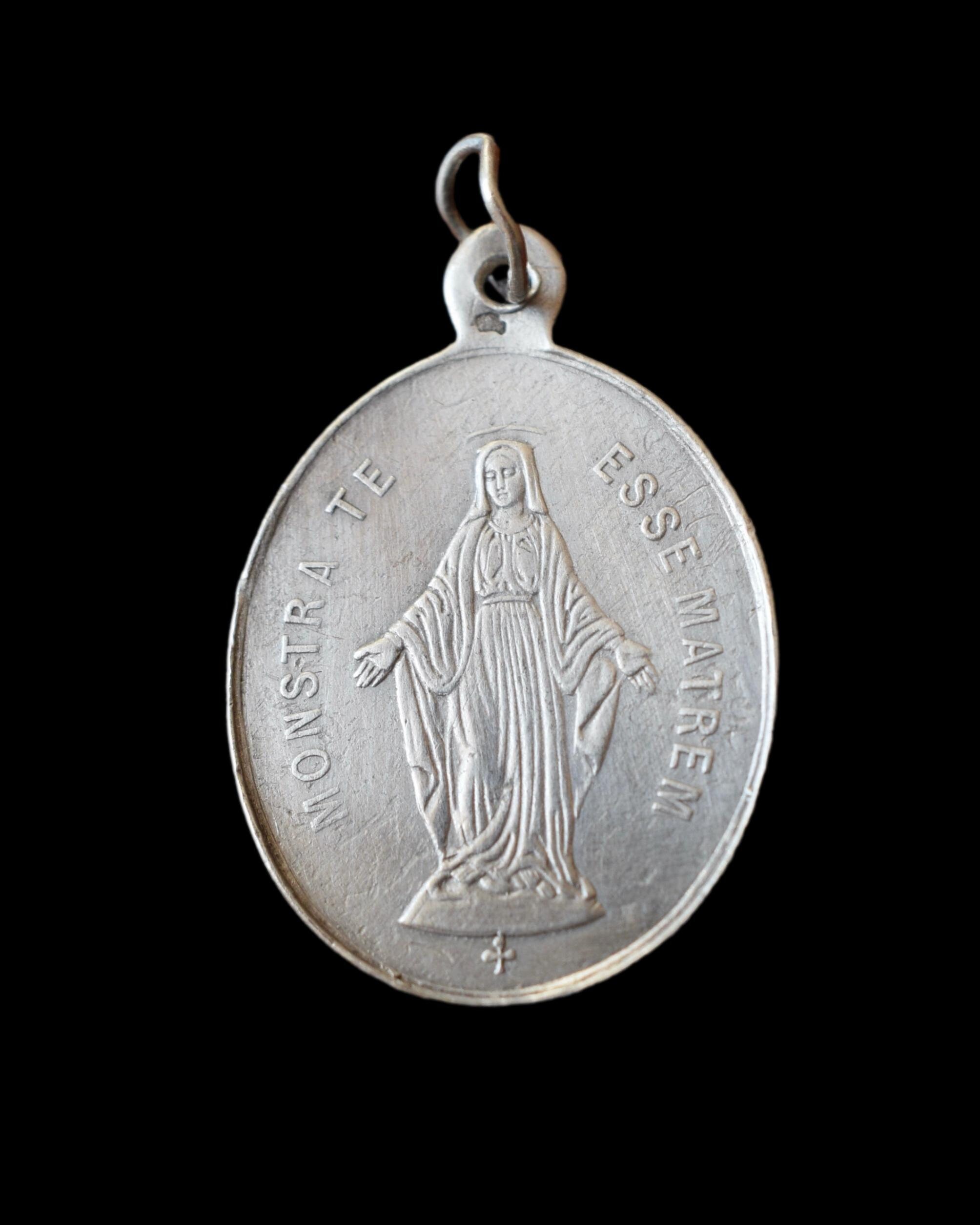 Médaille Miraculeuse de La Vierge Marie Argent Sterling 19Ème.c