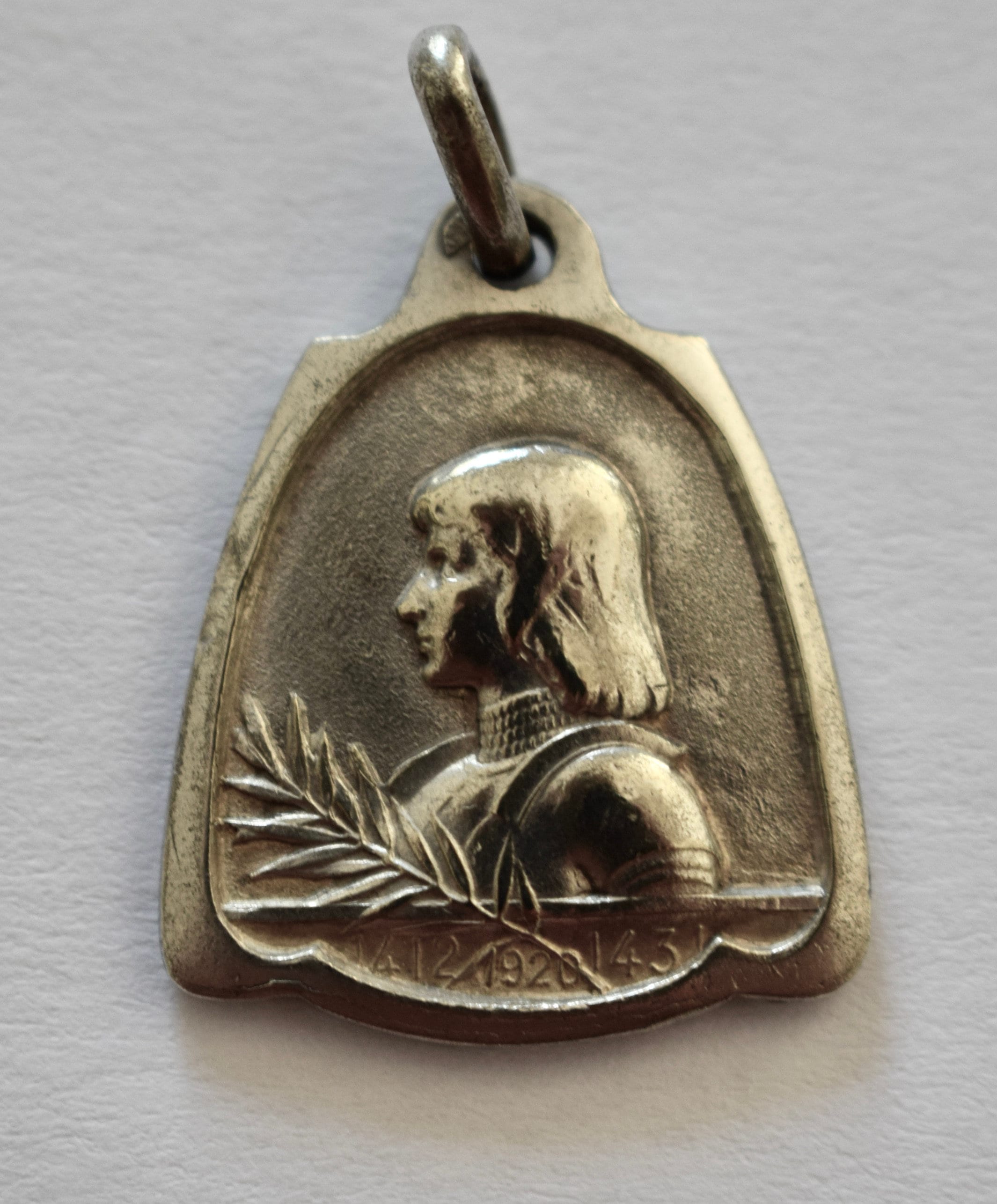 Saint Joan of Arc Silver Plated Medal - French Religious Gift - Etsy