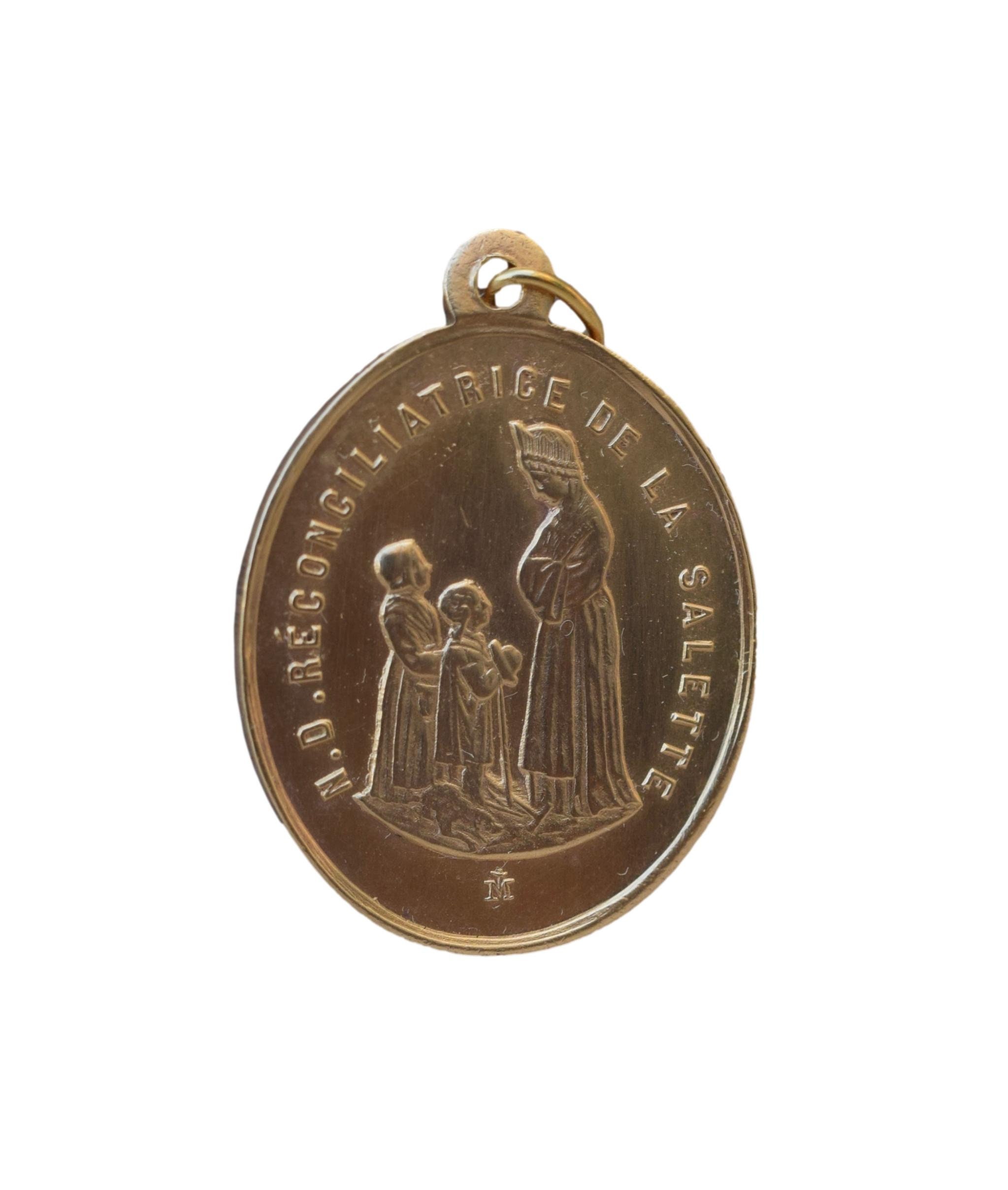 Grande Médaille d'airain Notre-Dame de Salette Réconciliateur 19E.c