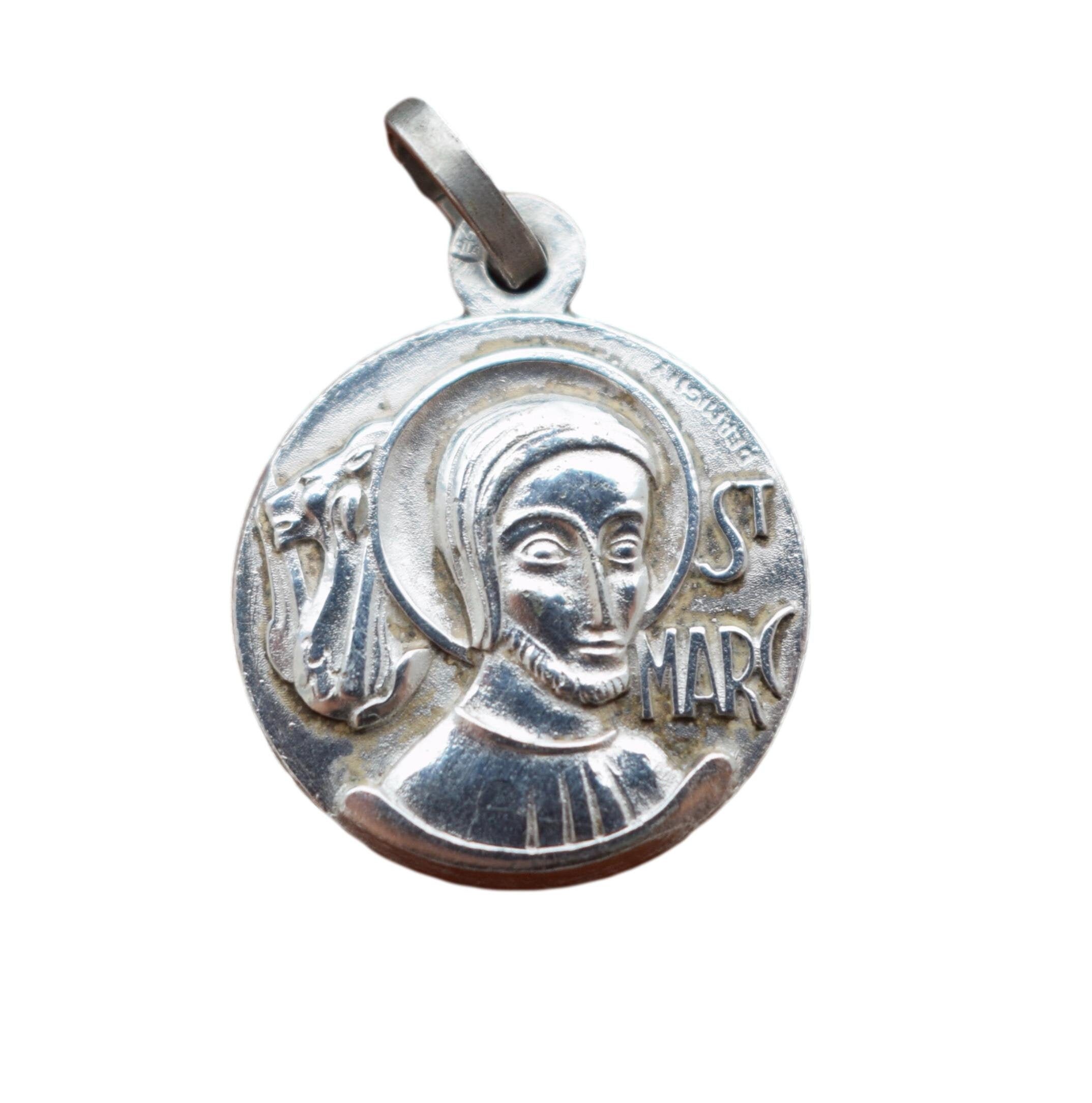 Saint Marc L'évangéliste Vintage Médaille Religieuse Par Dermigny