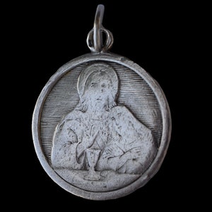 Communion Engraved Sterling Silver Medal