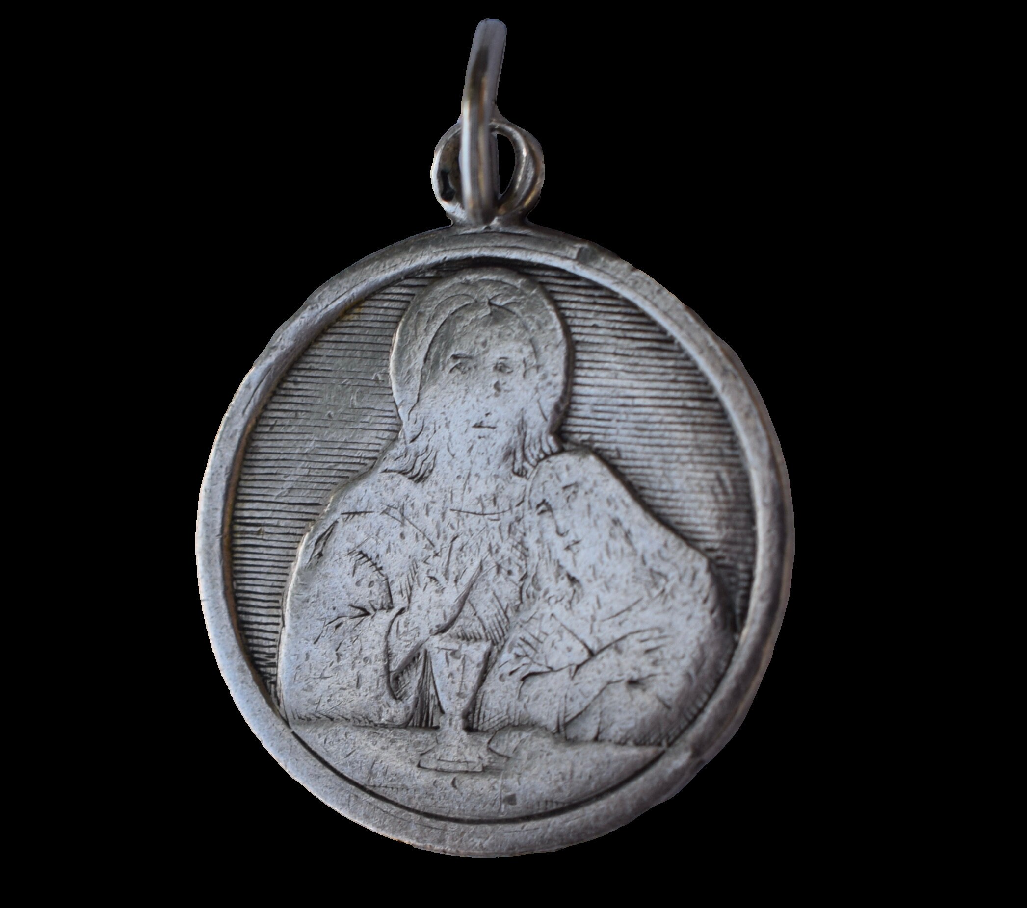 Médaille d'argent Sterling Gravée de Communion