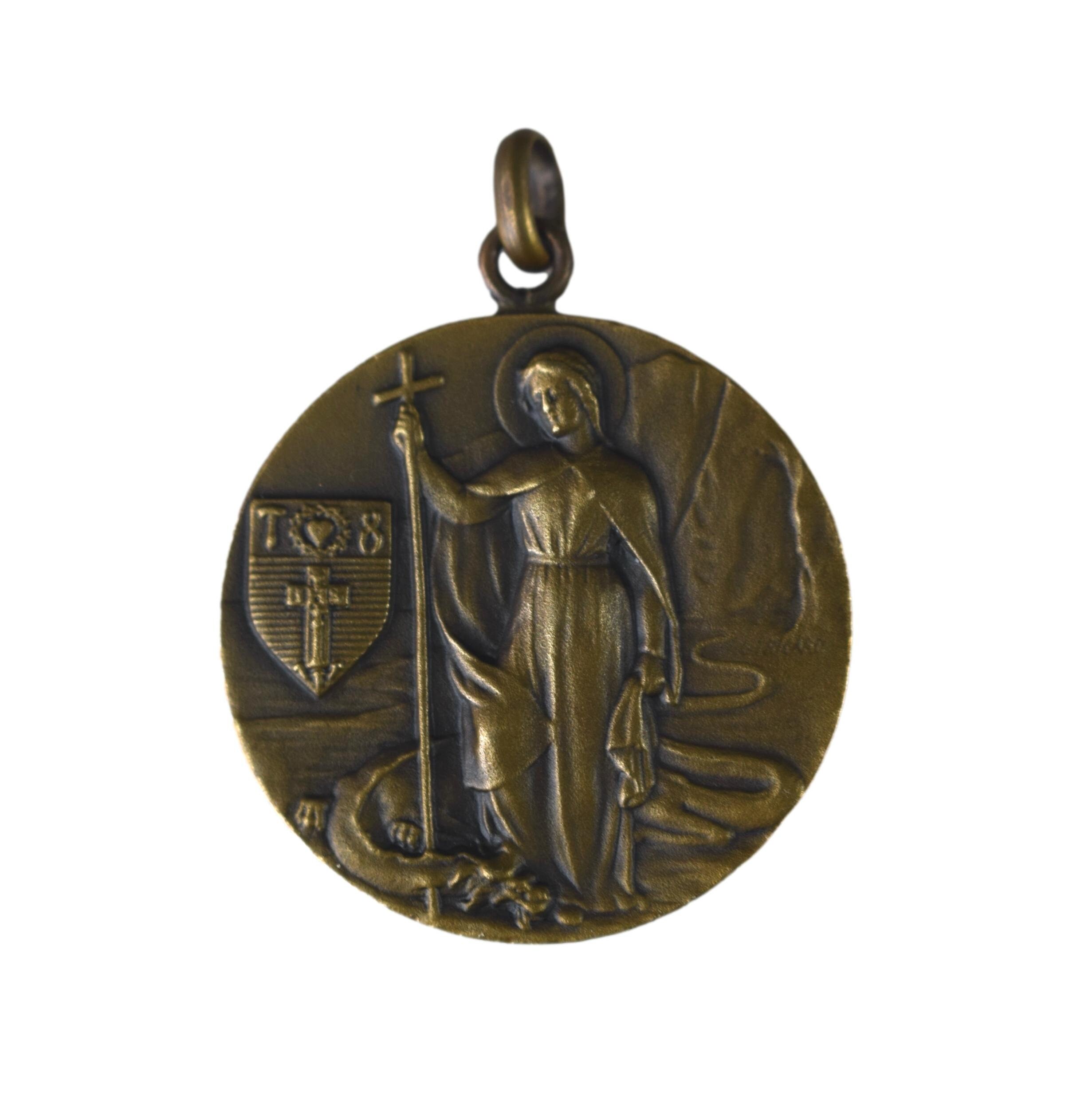 Médaille de Bronze Sainte Marthe et Jésus Par Tricard