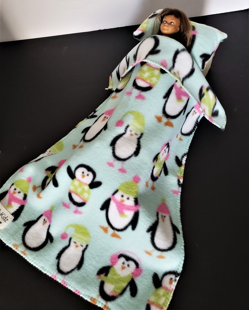 Barbie Fleece doll blanket and pillow set for small 12 Etsy