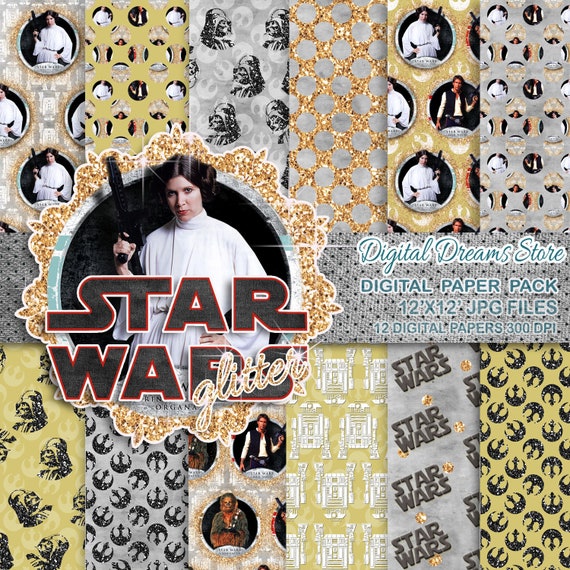 Star Wars Paper: star Wars Digital Paper Patterns | Etsy