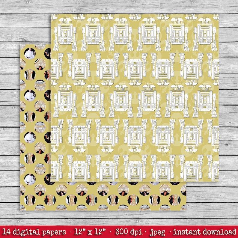 Star Wars Paper Star Wars Digital Paper Patterns Etsy