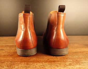 Y2K Vintage VAGABOND Chelsea Ankle Men's Boots Cognac Brown