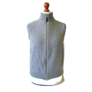 Best Quality Vintage Gray Sweater Vest by Johnstons Super soft Lambs wool Angora Wool Sweater Vest Size M Christmas Gift For Him