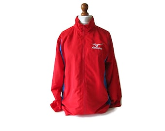 Mizuno Pロゴ付きレッドジャケット JM Mizuno Pロゴ付きレッドジャケット JM Mizuno Pロゴ付きレッド