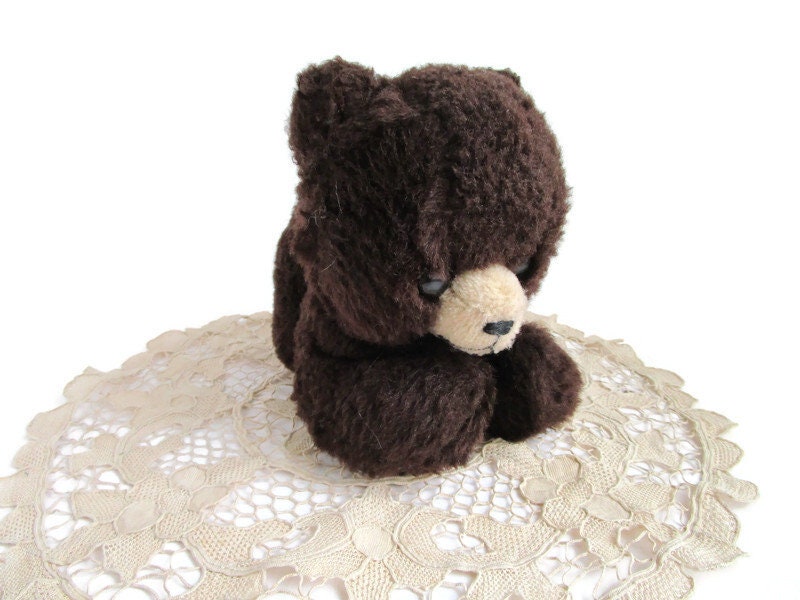 ヴィンテージの 70 年代のテディベア。クマのぬいぐるみ