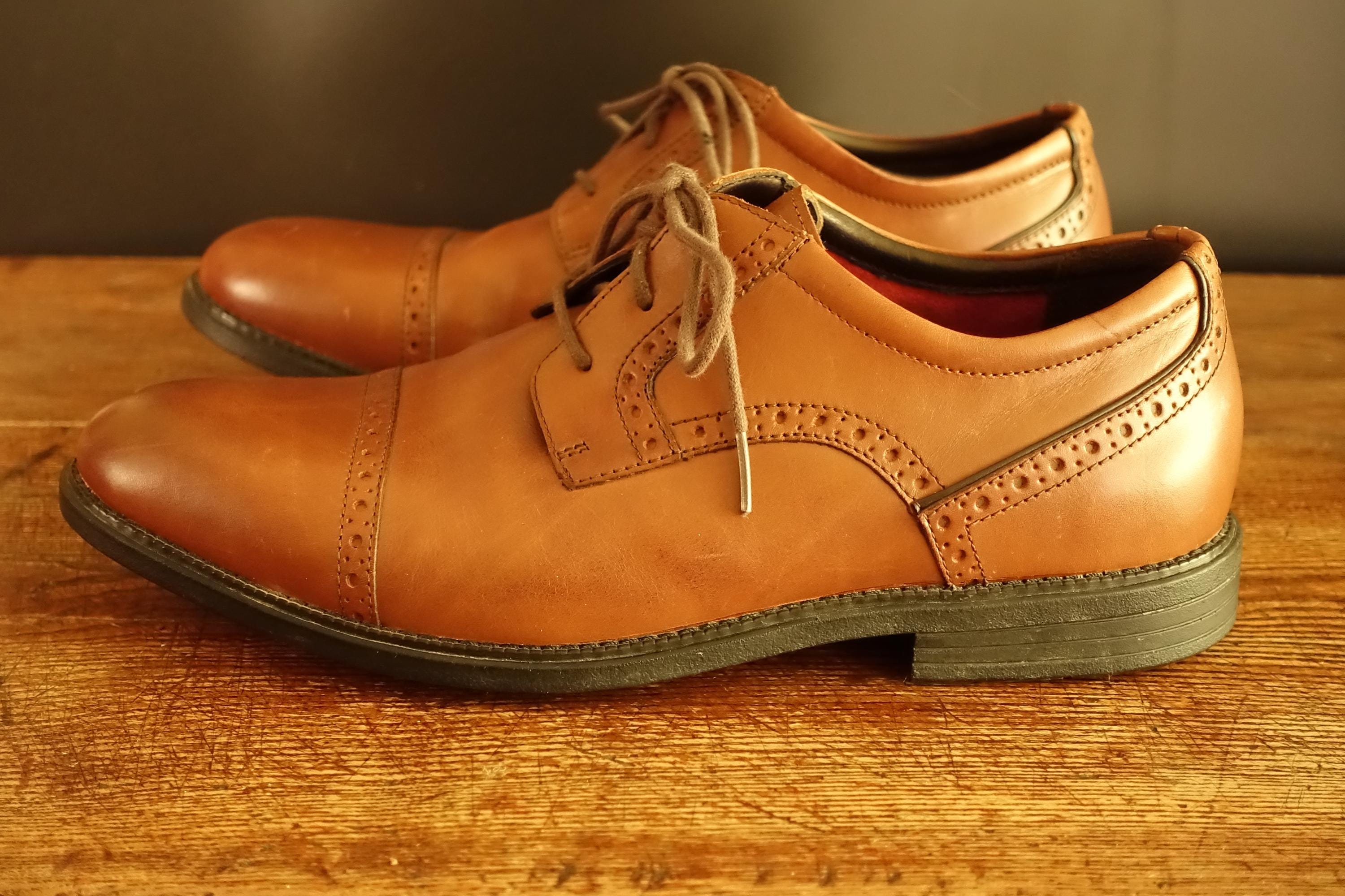 靴 NOS w Box England Brown Officer Shoes Original WW2 Auxiliary Territorial Services Officers CC41
