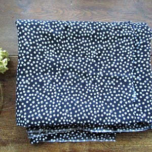 2,5 mètres de tissu noir et blanc à pois à panneaux tissu à pois pour robe pour jupe pour chemisier 114 cm de large