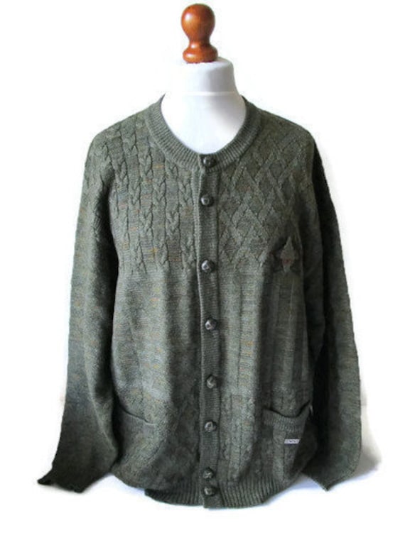 eerste Moet steeg Vintage mens leger groene wol vest olijf leger groene trui - Etsy Nederland