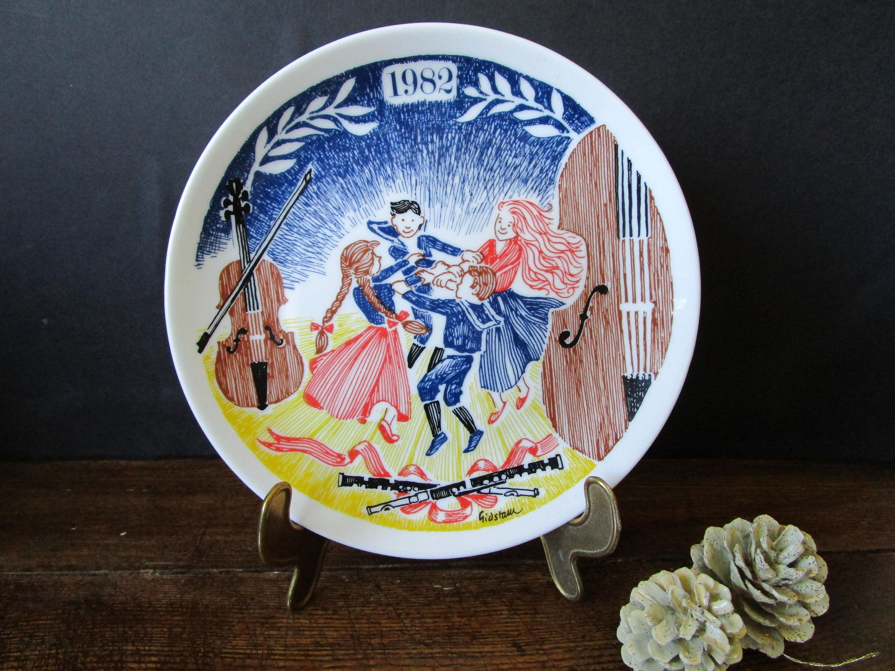 Buy Vintage Scandinavian ELG ELG Pottery Plate Design by Bjorn Online in  India - Etsy