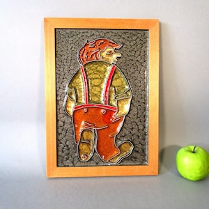 Norwegian Troll Picture Wall Hanging Unique Handmade Vintage Troll Wall Décor Cabin Décor Gift for Him Collectible Scandinavian Fairy Tale