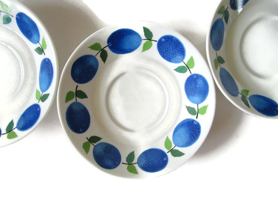 RARE Vintage Gustavsberg Sweden Stig Lindberg Prunus Saucer