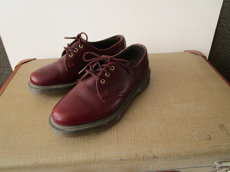 Vintage the Original Doc Martens Wine Red Leather Dr Martens - Etsy