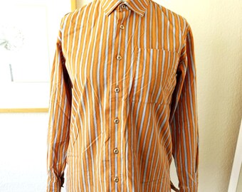 Vintage Y2k Marimekko Finland Striped Red Pink Long Sleeve Cotton