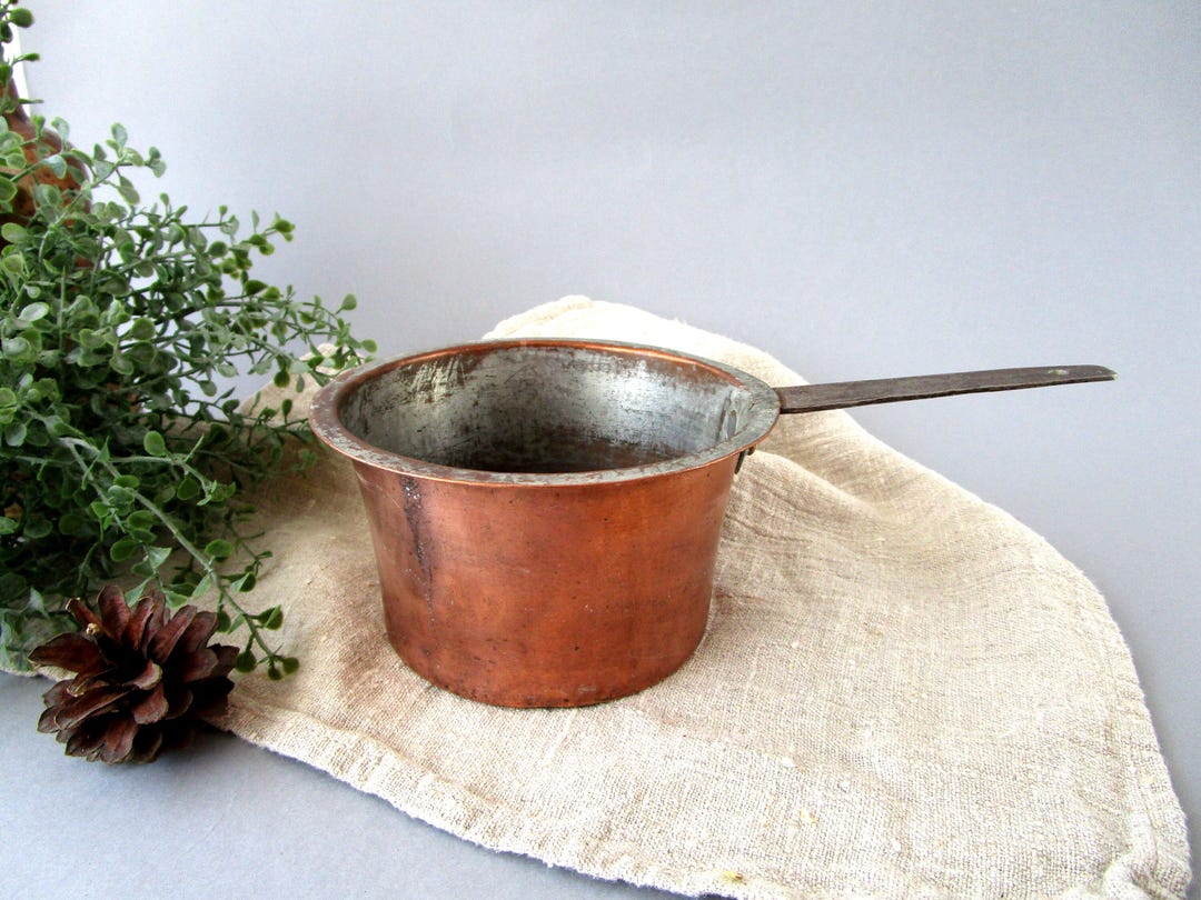 Vintage Copper Sauce Pan Pot Hand Made Copper Cattle Copper Kitchenware ...