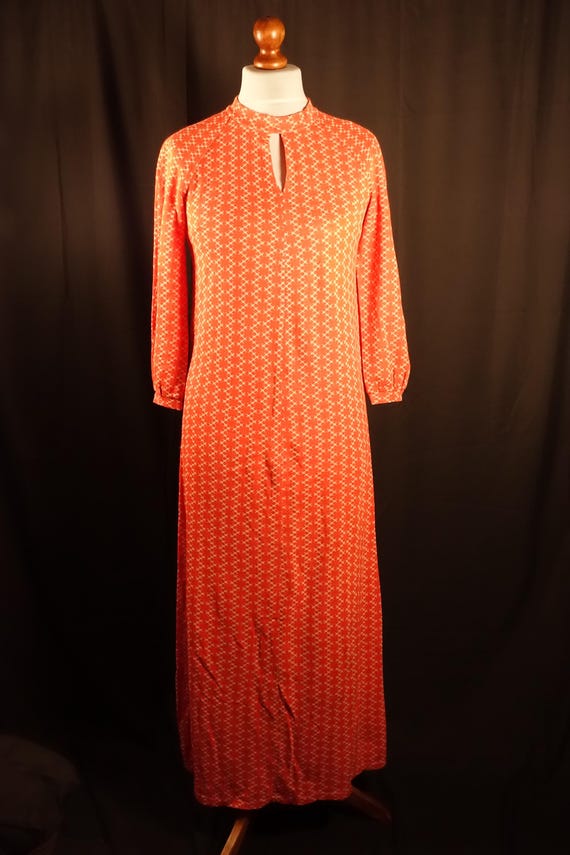 marimekko orange dress Orange Striped Dress