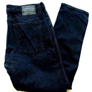 Levi&#39;s Jeans Vintage Dark Blue Levi Strauss 511, W 36 L 32 Zip Fly 5 Pockets Regular Fit Jeans Casual Streetwear Everyday Trousers Pants