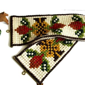 Swedish Vintage Long Wall Hanging Handmade Swedish Textile Art Swedish Folk Art Swedish Embroidery Handmade Needlework Home Decor Gift