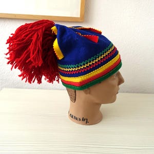 Vintage Sami Lapland Hat Scandinavian Saami Laplander Ethnic Tribal Hat Boy Finland Souvenir Scandinavia, Child Size