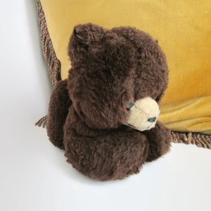 Oso de peluche vintage de los años 70. Oso de peluche. Osos coleccionables. Oso de peluche marrón. Oso de peluche. Regalo para los amantes de los osos.