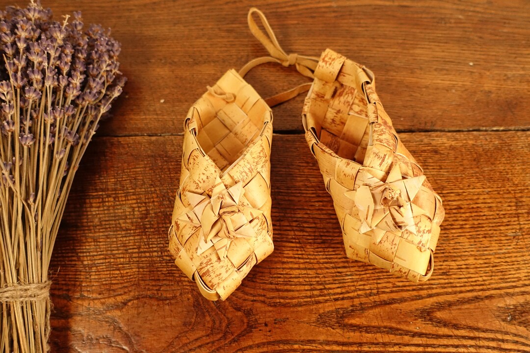 Birch Bark Basket Birch Bark Vase Wall Basket Swedish 70s Etsy