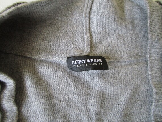 Y2K Vintage Grey Vest Women Wool Blend Sweater Ve… - image 4