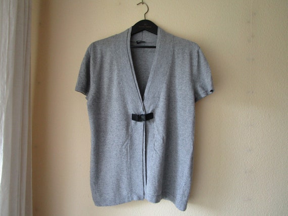 Y2K Vintage Grey Vest Women Wool Blend Sweater Ve… - image 7