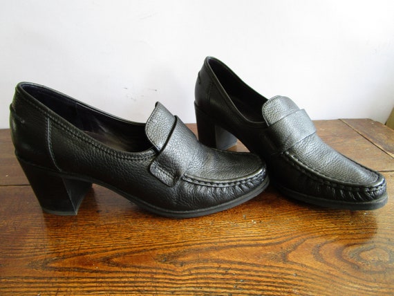 Högl Softline Quality Shoes Black Genuine Leather - Etsy