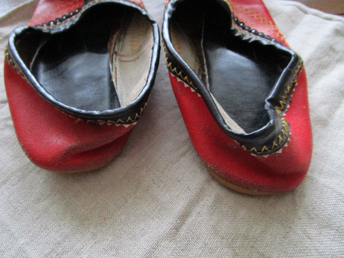 Vintage Old Ethnic Greek Opanke Tsarouhi Childs Folk Shoes - Etsy UK