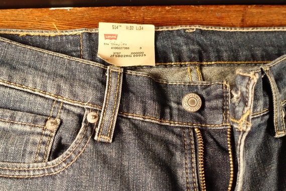 Levis Jeans 514 Blue Jeans Medium Wash 5 Pocket Z… - image 3