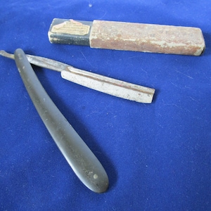Antique Straight Razor ESKILSTUNA Sweden C. W DAHLGREN Collectible Razors Vintage Straight Razor Mens Razor Gift For Him Man Cave Decor