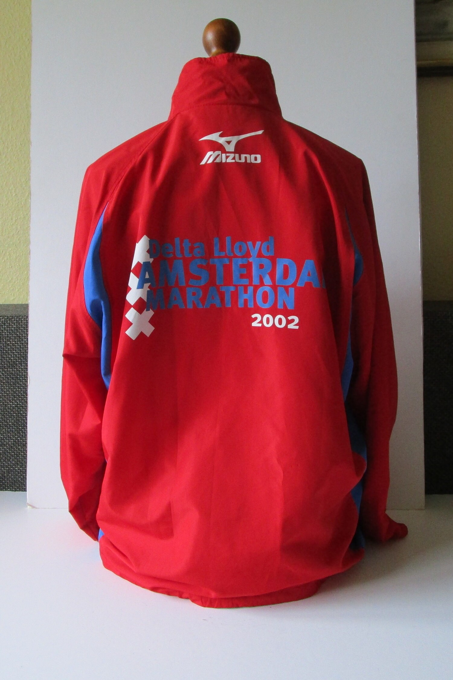 00s Vintage Red Track Jacket by MIZUNO Wind Breaker Running